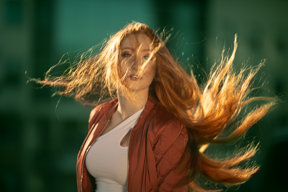 miejska sesja Ani, makijaż do sesji, MUA, redheaded, rudowłosa, naturalna ruda, Trójmiasto, Gdańsk, Foto Baśnie